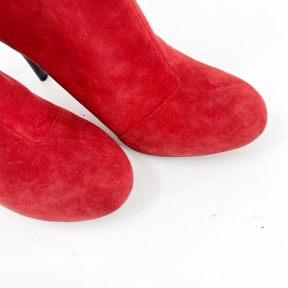 ✅ Kenneth Cole Reaction - Joni Arc LEATHER bootie SIZE 9.5 RED - Picture 5 of 11